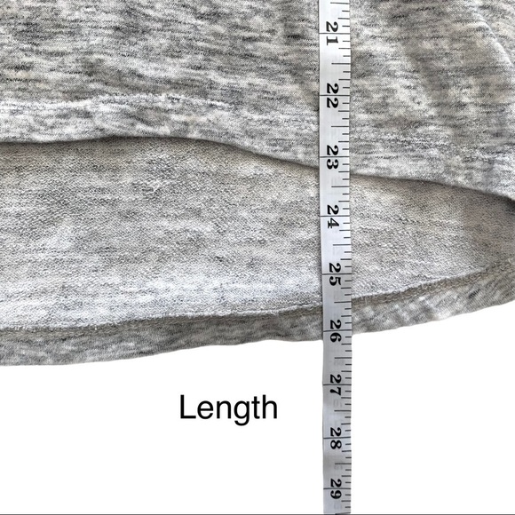 Chance or Fate Crochet Sleeve Gray Hooded Sweatshirt Shirt Size Medium - Picture 15 of 16